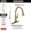 Single Handle Pull-Down Kitchen Faucet with Touch<sub>2</sub>O&reg; Technology Technology