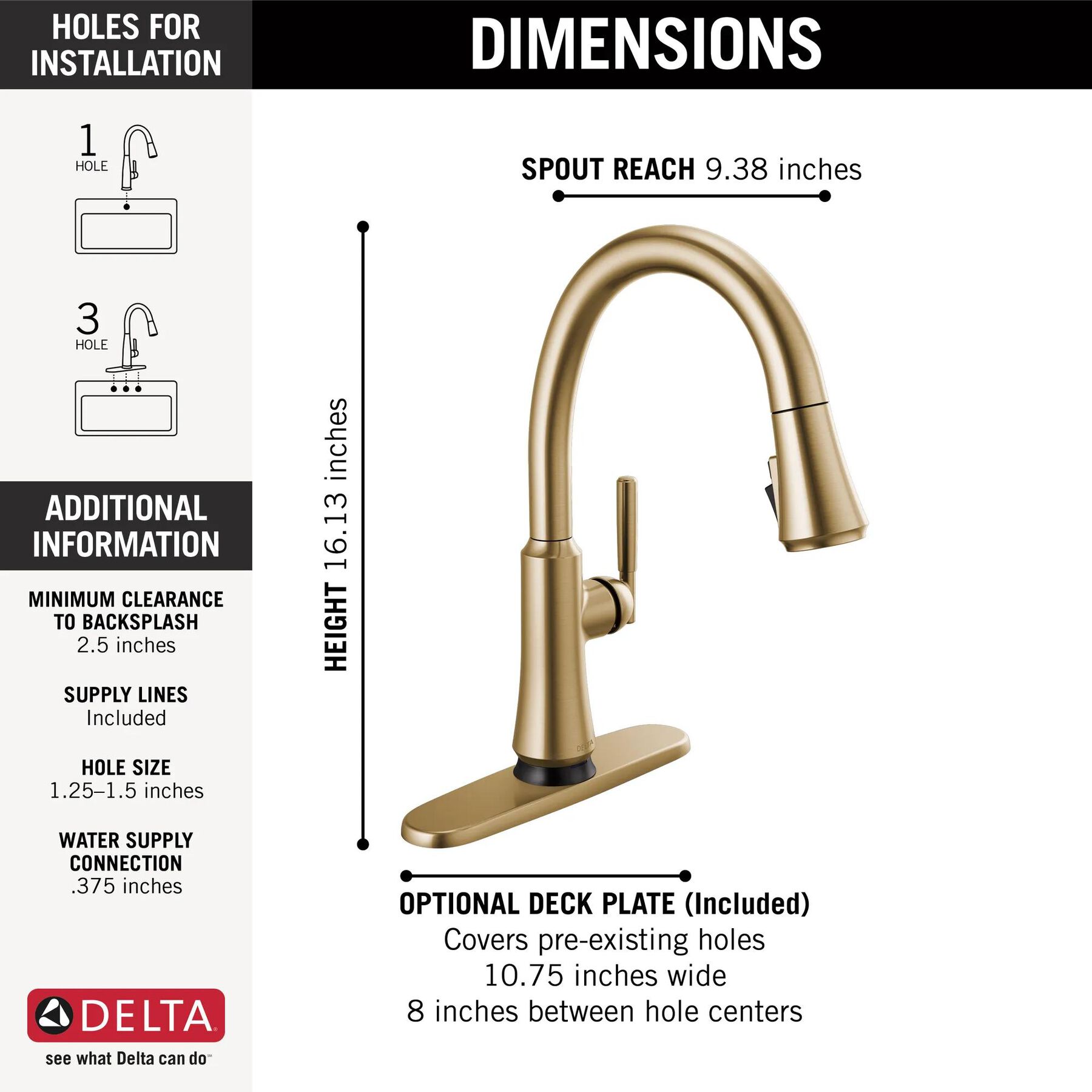Single Handle Pull-Down Kitchen Faucet with Touch<sub>2</sub>O&reg; Technology Technology