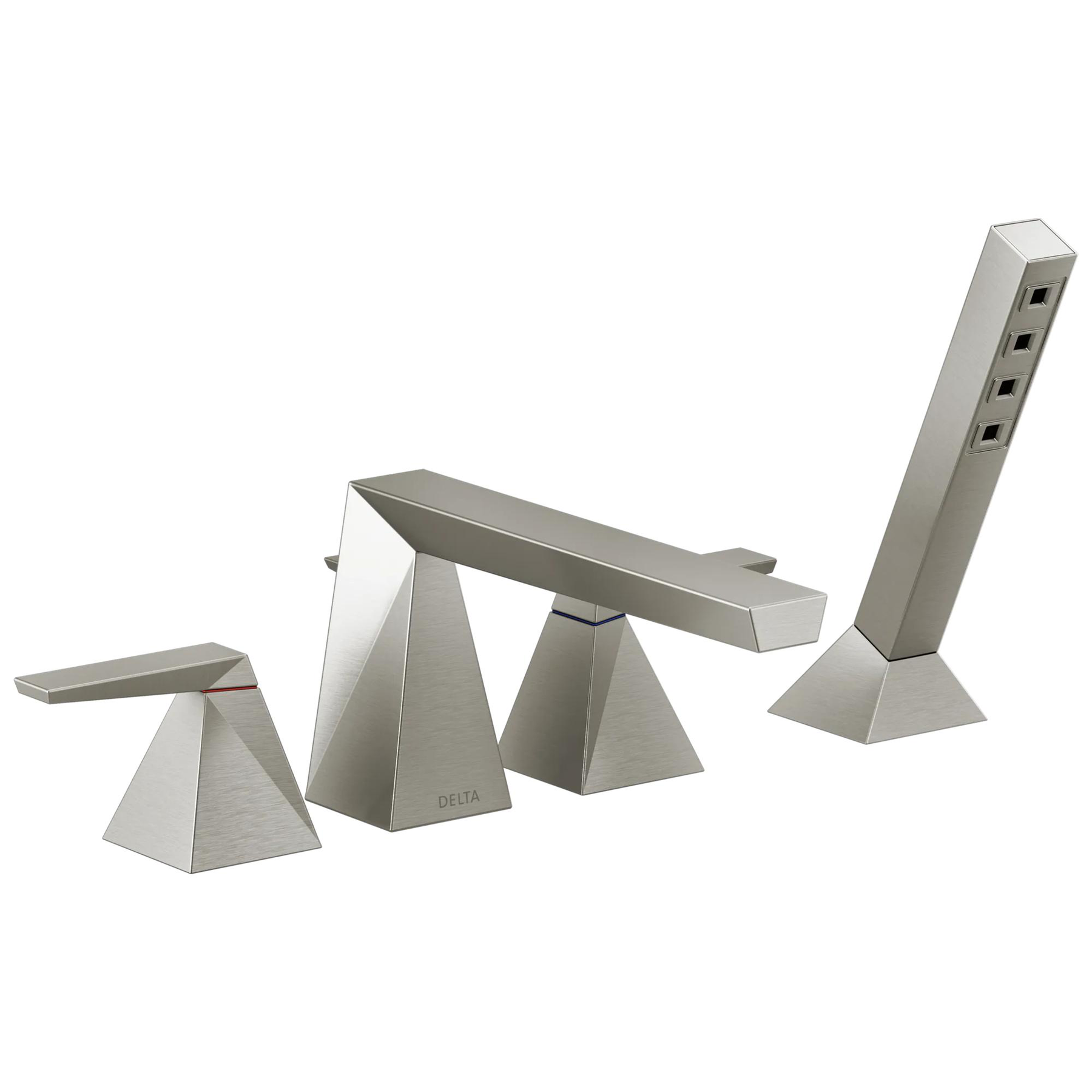 Two-Handle Roman Tub Trim with Hand Shower