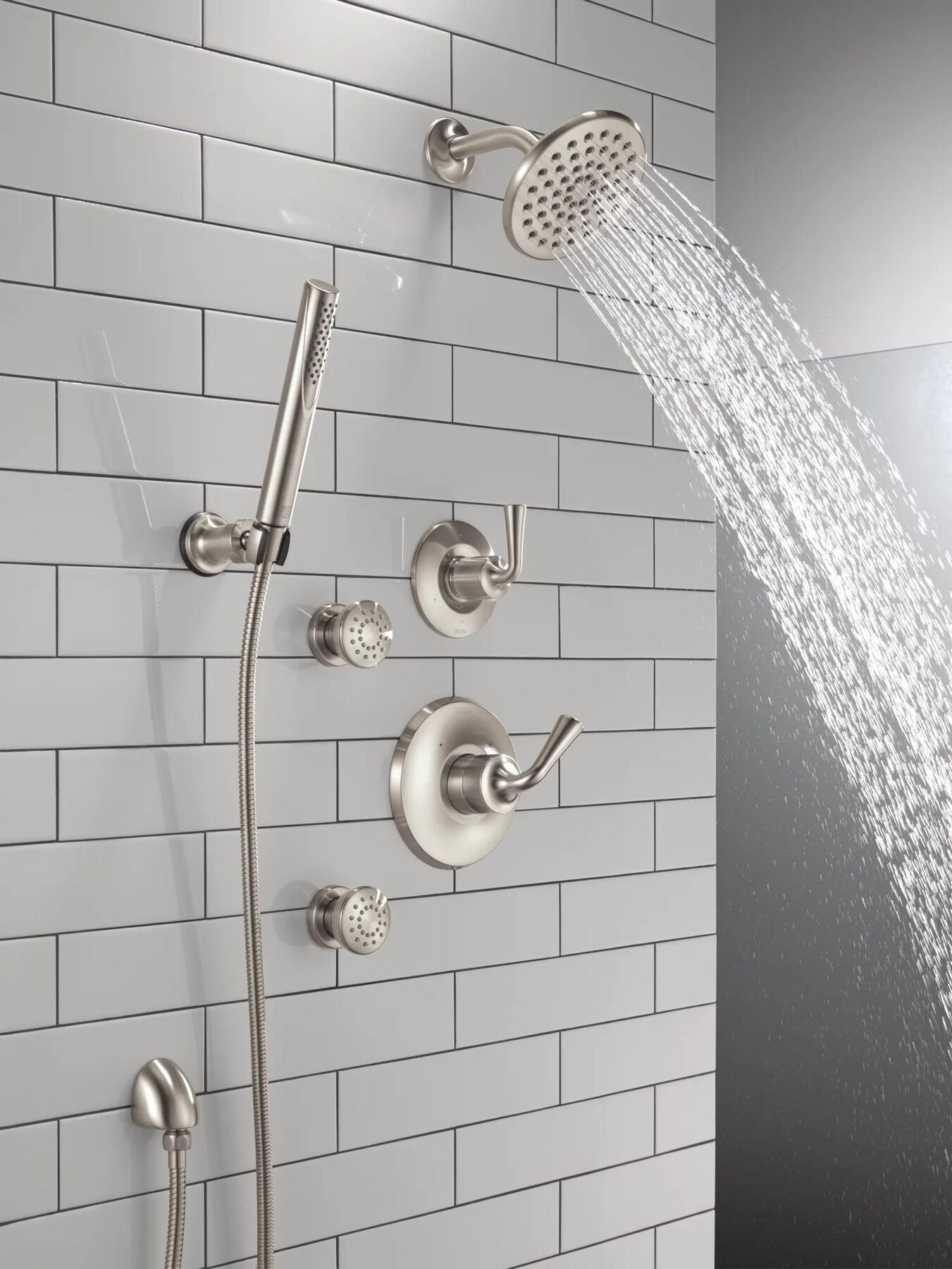 Premium Single-Setting Adjustable Wall Mount Hand Shower