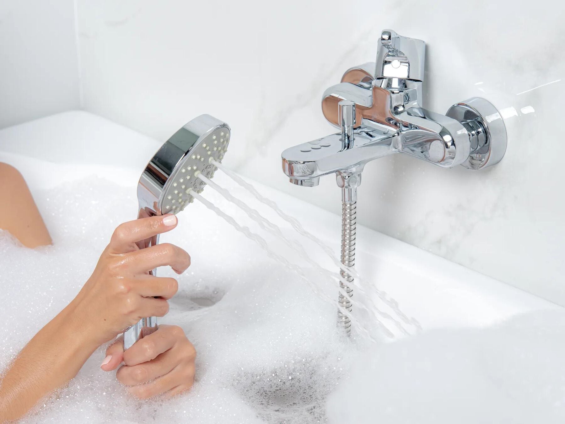 On-Wall Tub and Shower