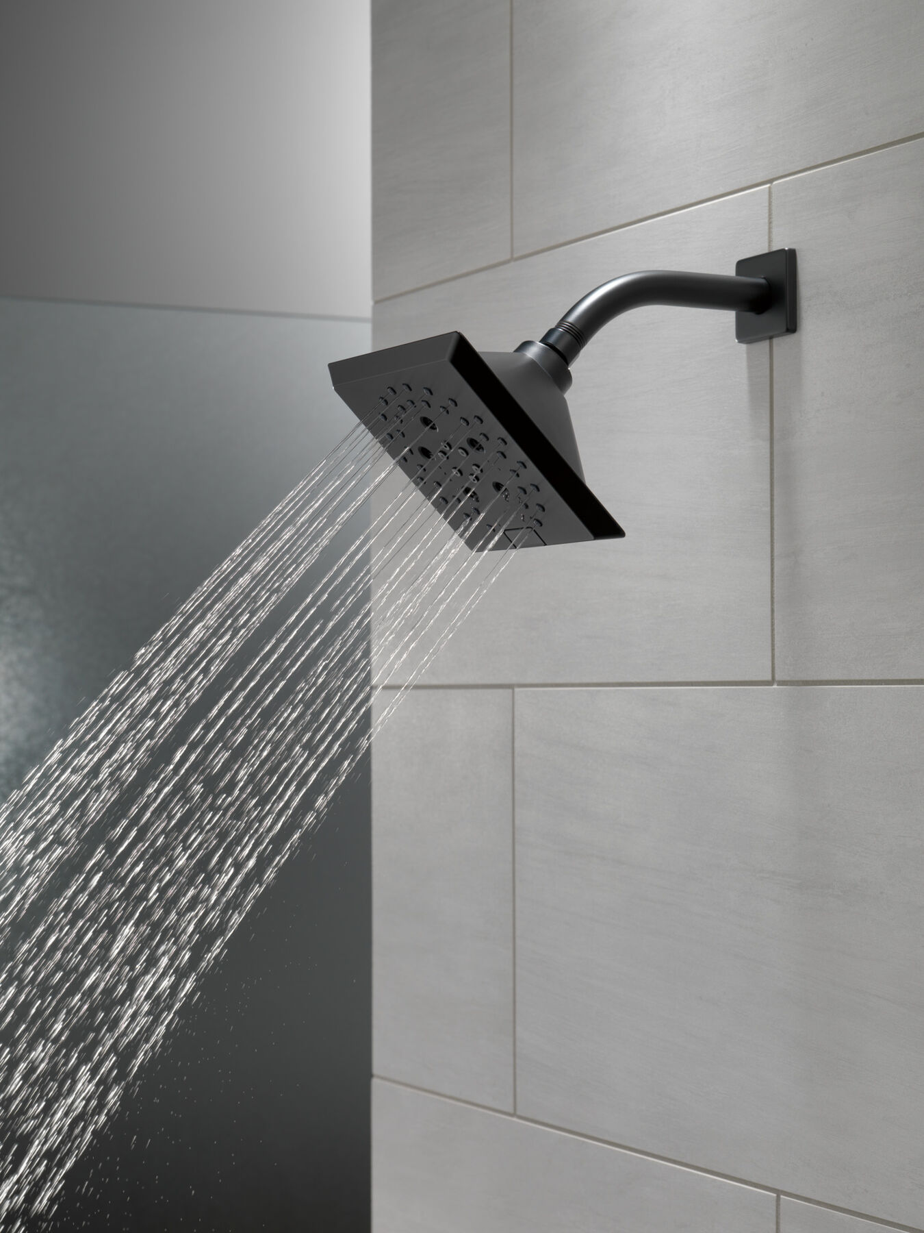 H<sub>2</sub>Okinetic&reg; 5-Setting Angular Modern Raincan Shower Head (Recertified)