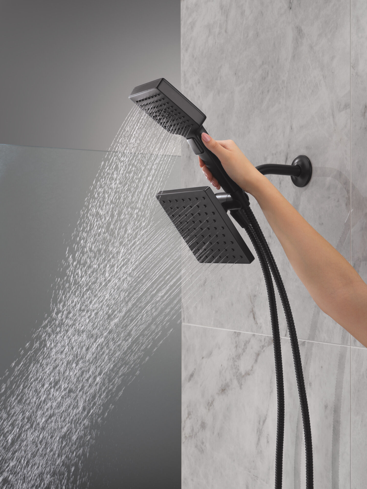 5-Setting Two-in-One Combination Shower with Additional Mount in