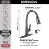 Pull-Down Kitchen Faucet w/Soap (Recertified)
