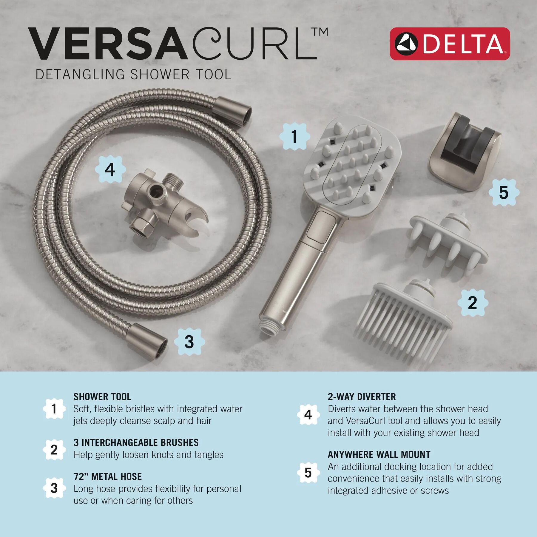 Detangling Shower Tool