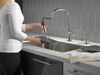 Single Handle Pull-Down Kitchen Faucet with Soap Dispenser and ShieldSpray&reg; Technology
