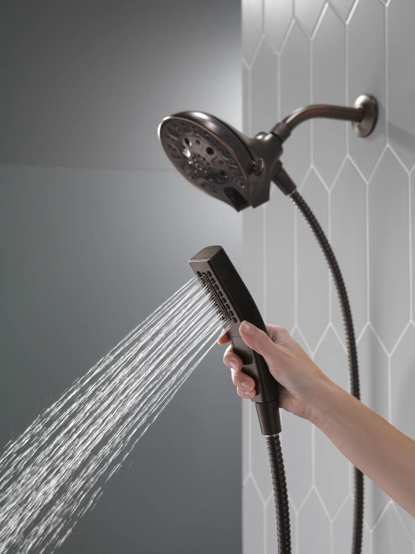 H2Okinetic&reg;&nbsp;In2ition&reg;&nbsp;5-Setting Two-in-One Shower