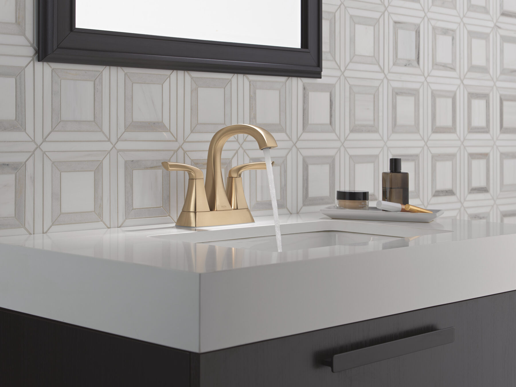 Two Handle Centerset Bathroom Faucet