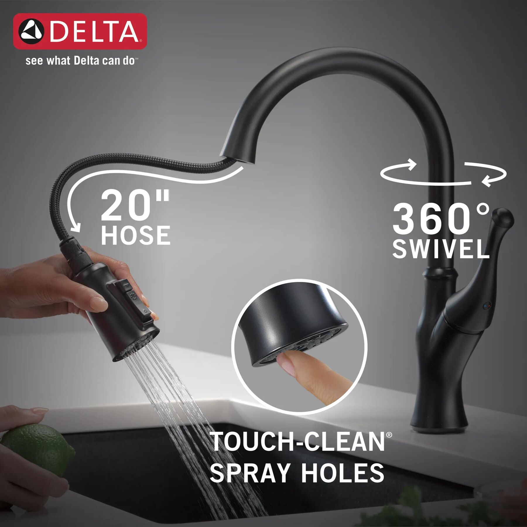 Single-Handle Pull-Down Kitchen Faucet