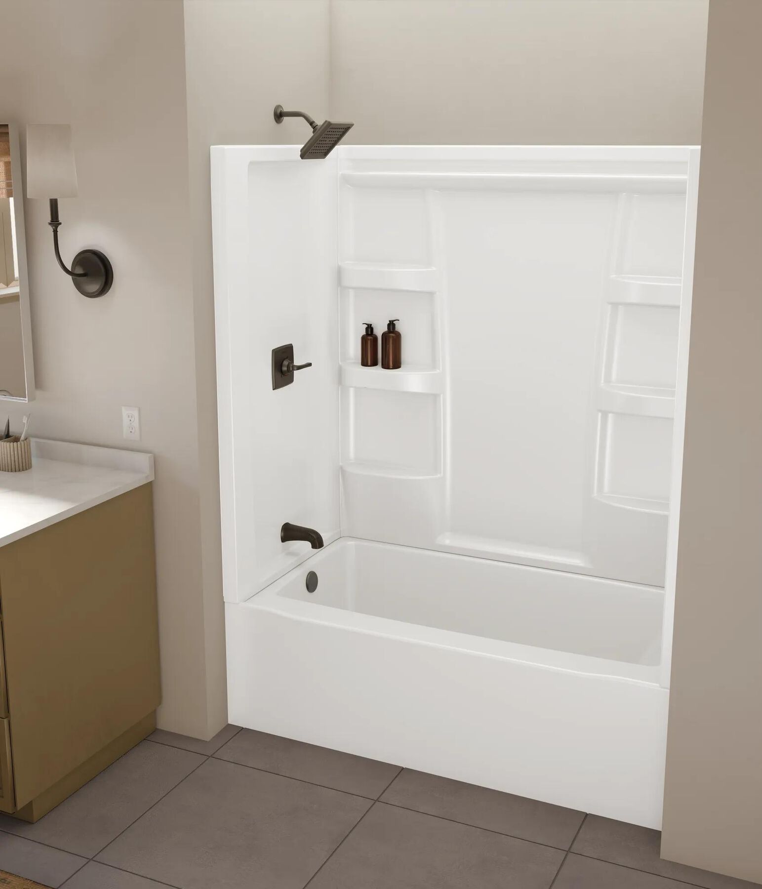 ProCrylic Bathtub 60 in. x 32 in. Left Drain