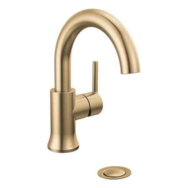 Single Handle High-Arc Bathroom Faucet in Champagne Bronze 559HA
