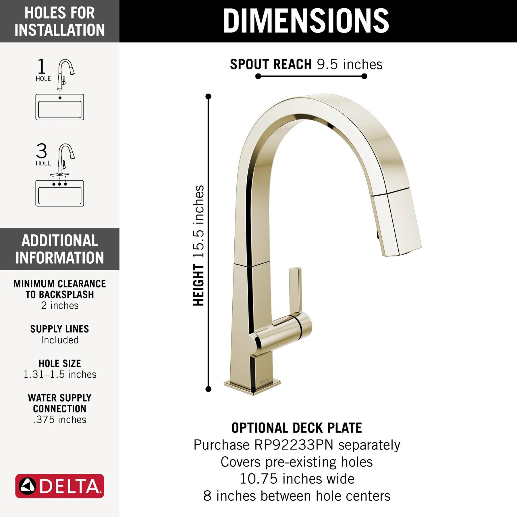 Single Handle Pull Down Kitchen Faucet