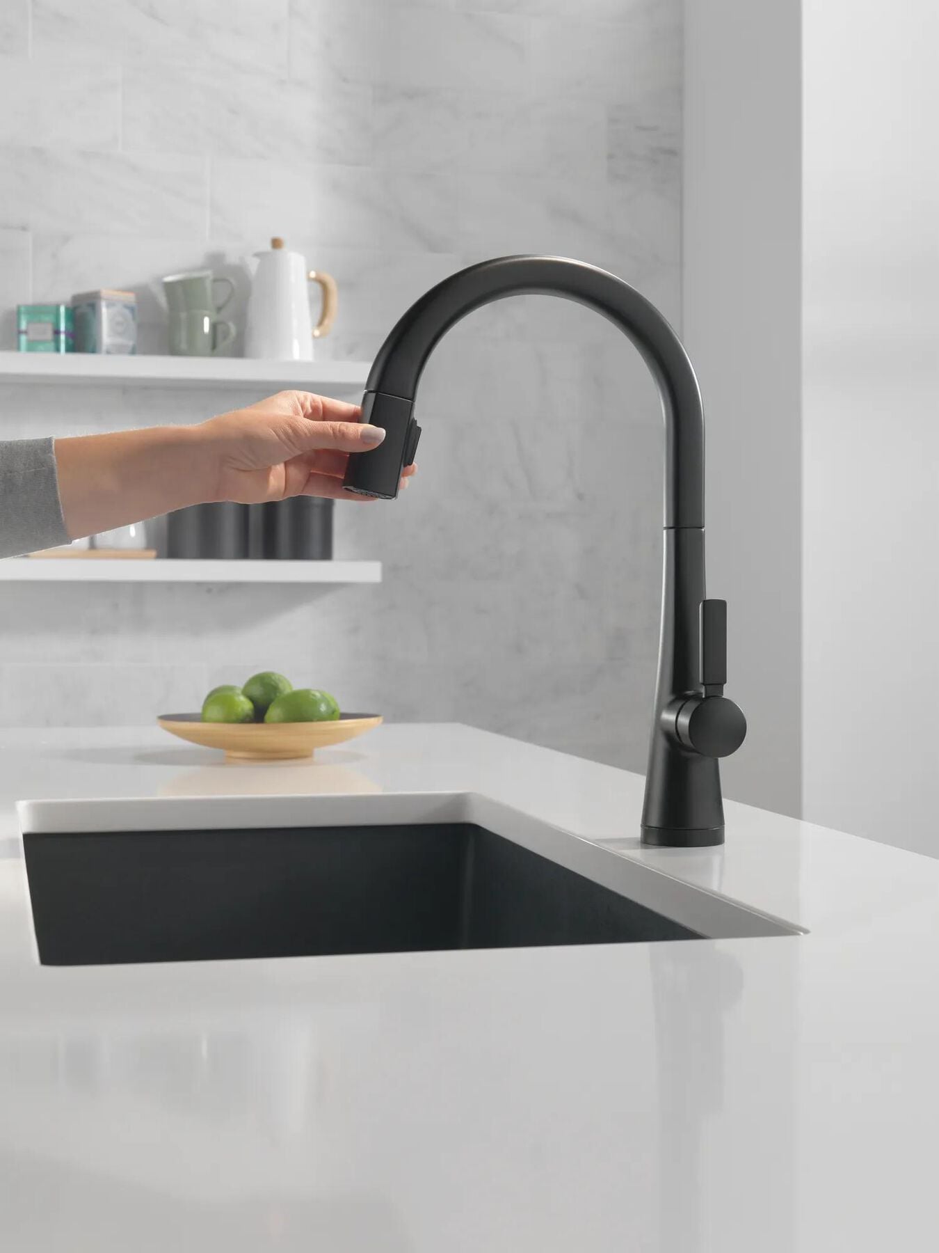 Single Handle Pull-Down Kitchen Faucet With Touch<sub>2</sub>O&reg;  Technology