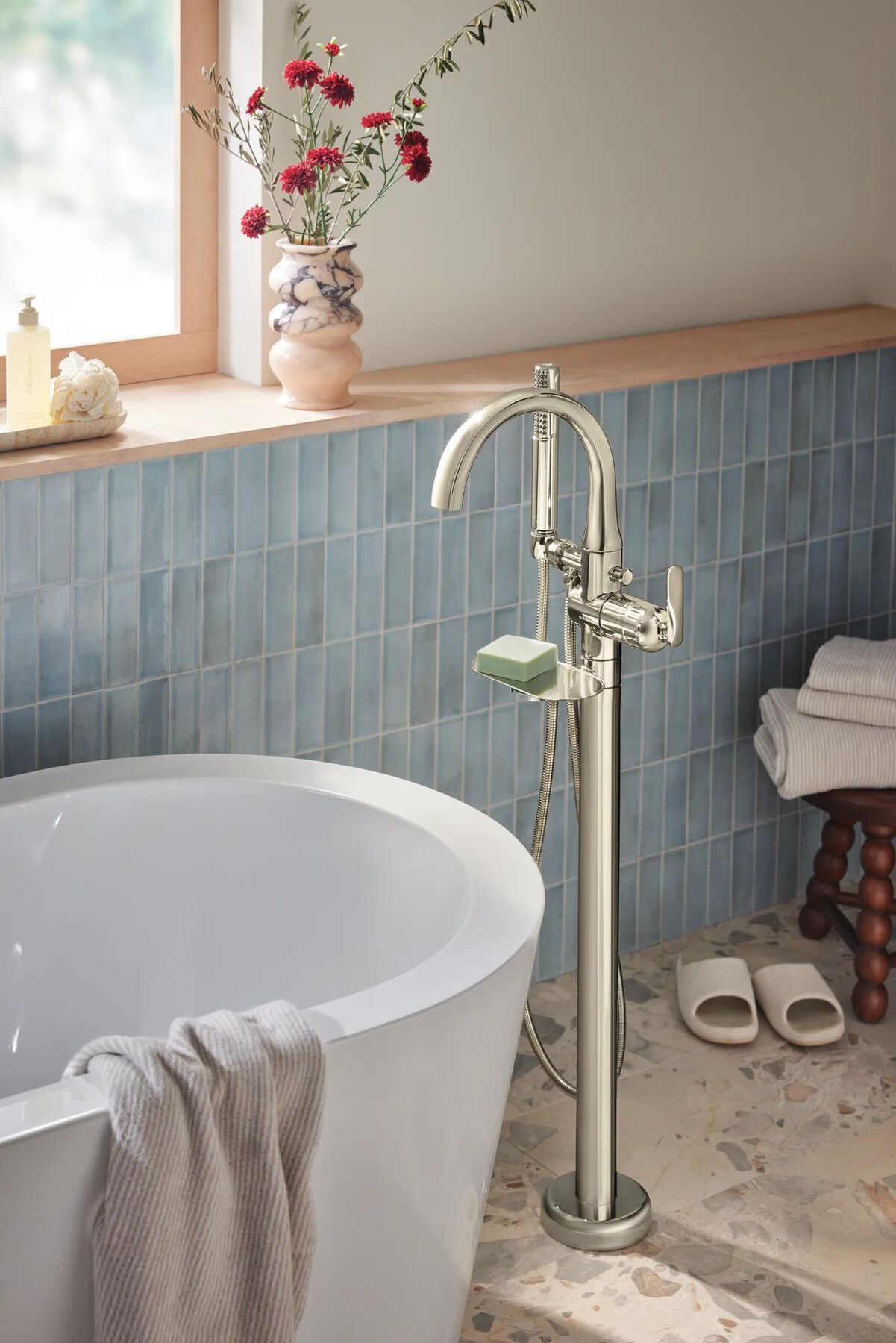 Floor Mount Tub Filler Trim