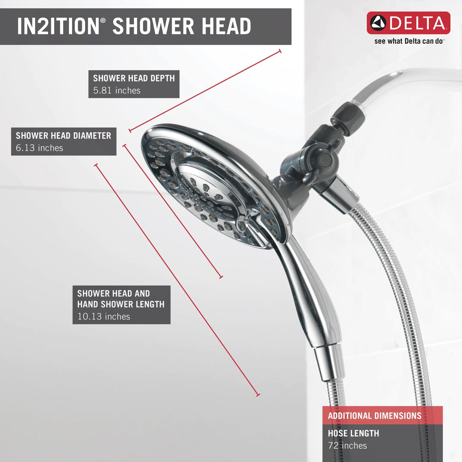In2ition&reg; 4-Setting Two-in-One Shower