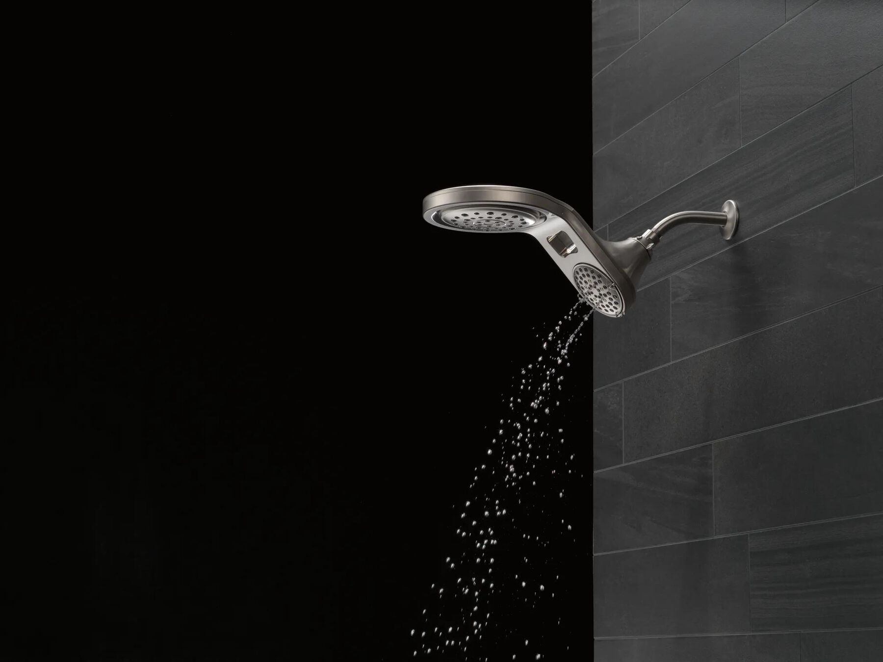HydroRain&reg; 5-Setting Two-in-One Shower Head
