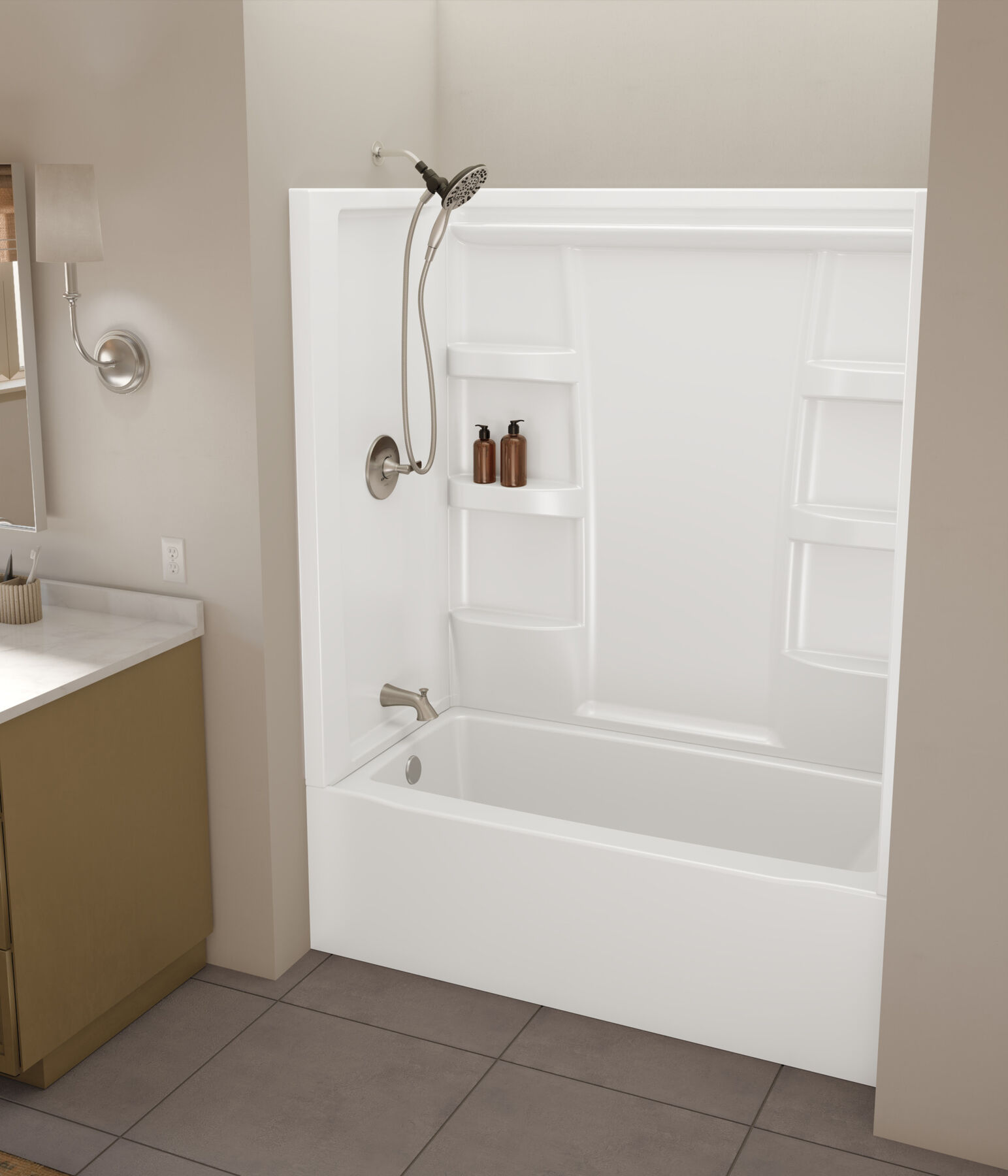 ProCrylic Bathtub 60 in. x 30 in. Left Drain