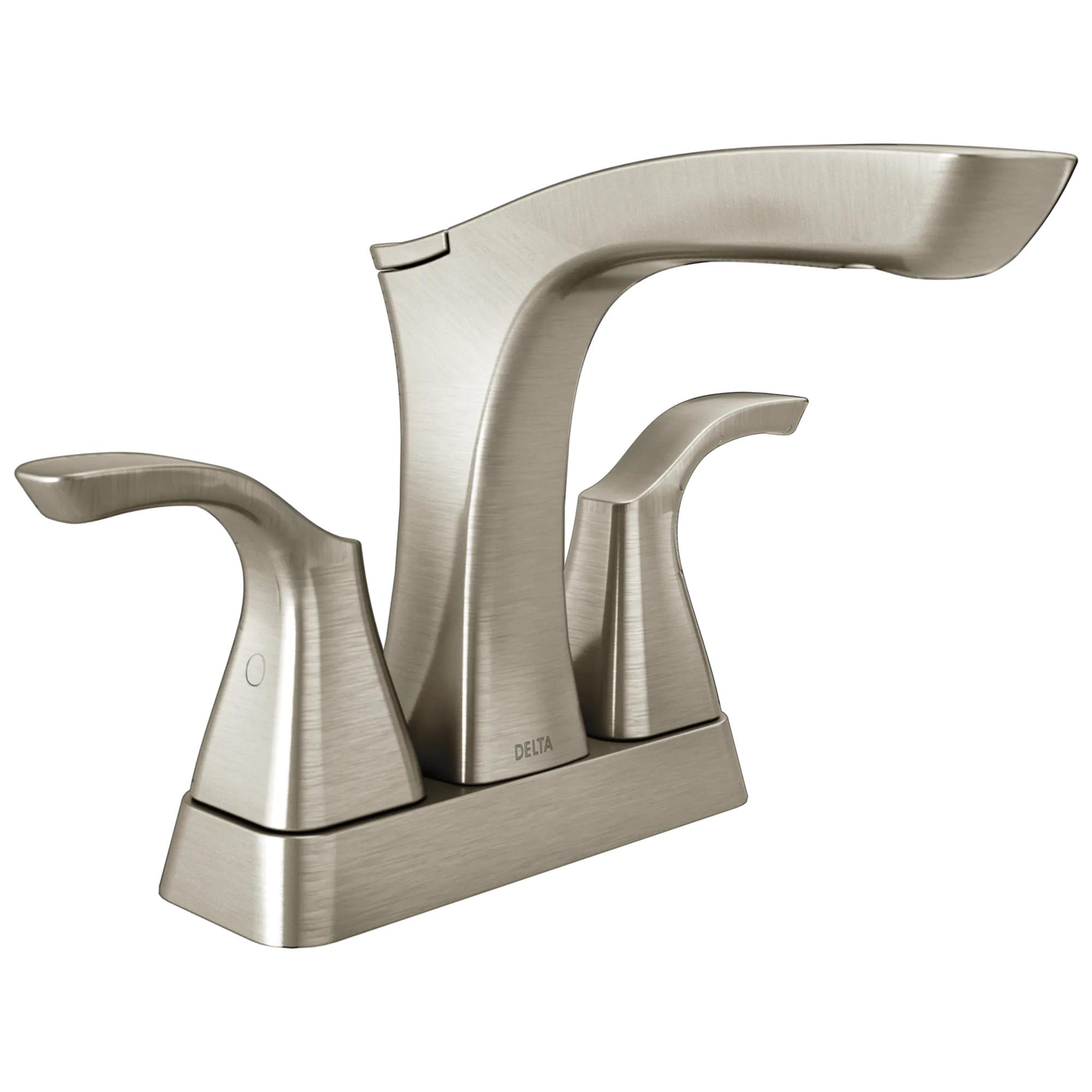 Two Handle Centerset Bathroom Faucet - Metal Pop-Up