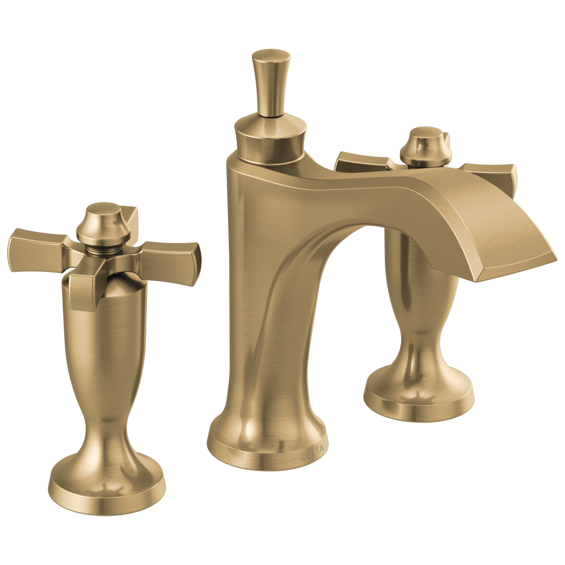 Two Handle Widespread Bathroom Faucet in Champagne Bronze 3557