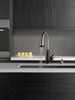 Single Handle Pull-Down Kitchen Faucet with Soap Dispenser