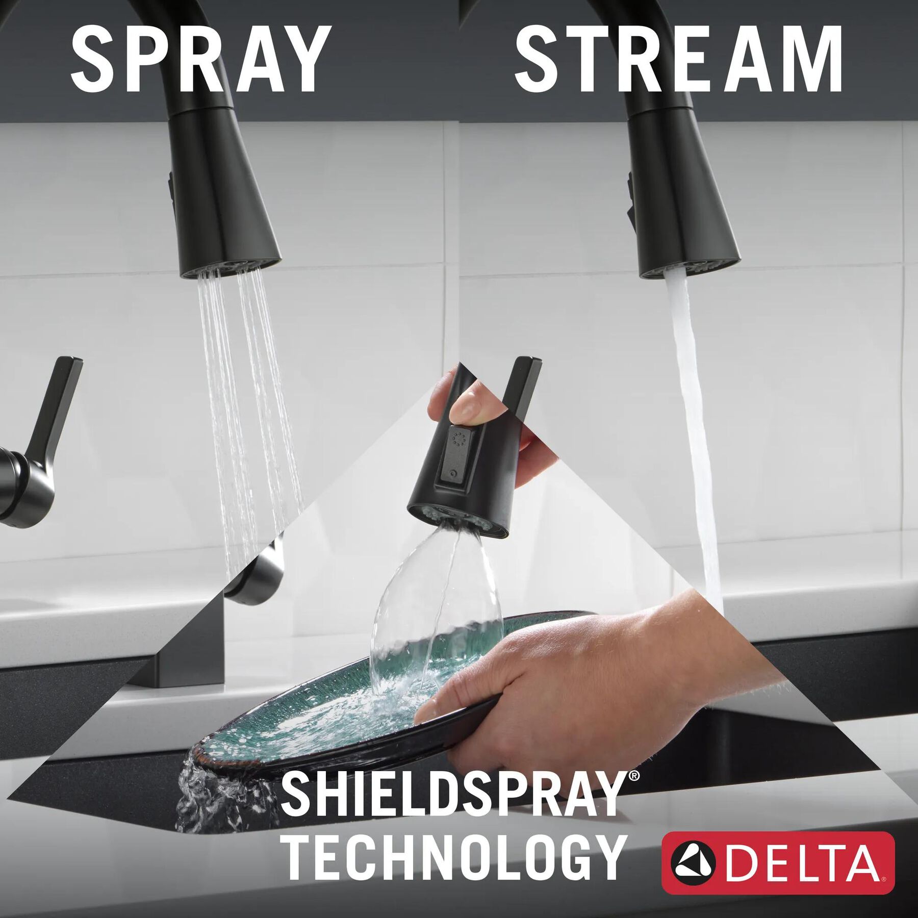 Single Handle Pull-Down Kitchen Faucet With ShieldSpray&reg; Technology