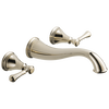 Two Handle Wall Mount Bathroom Faucet Trim (Recertified)
