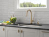 Single Handle Pull-Down Touch<sub>2</sub>O&reg; Technology Kitchen Faucet with Touchless Technology