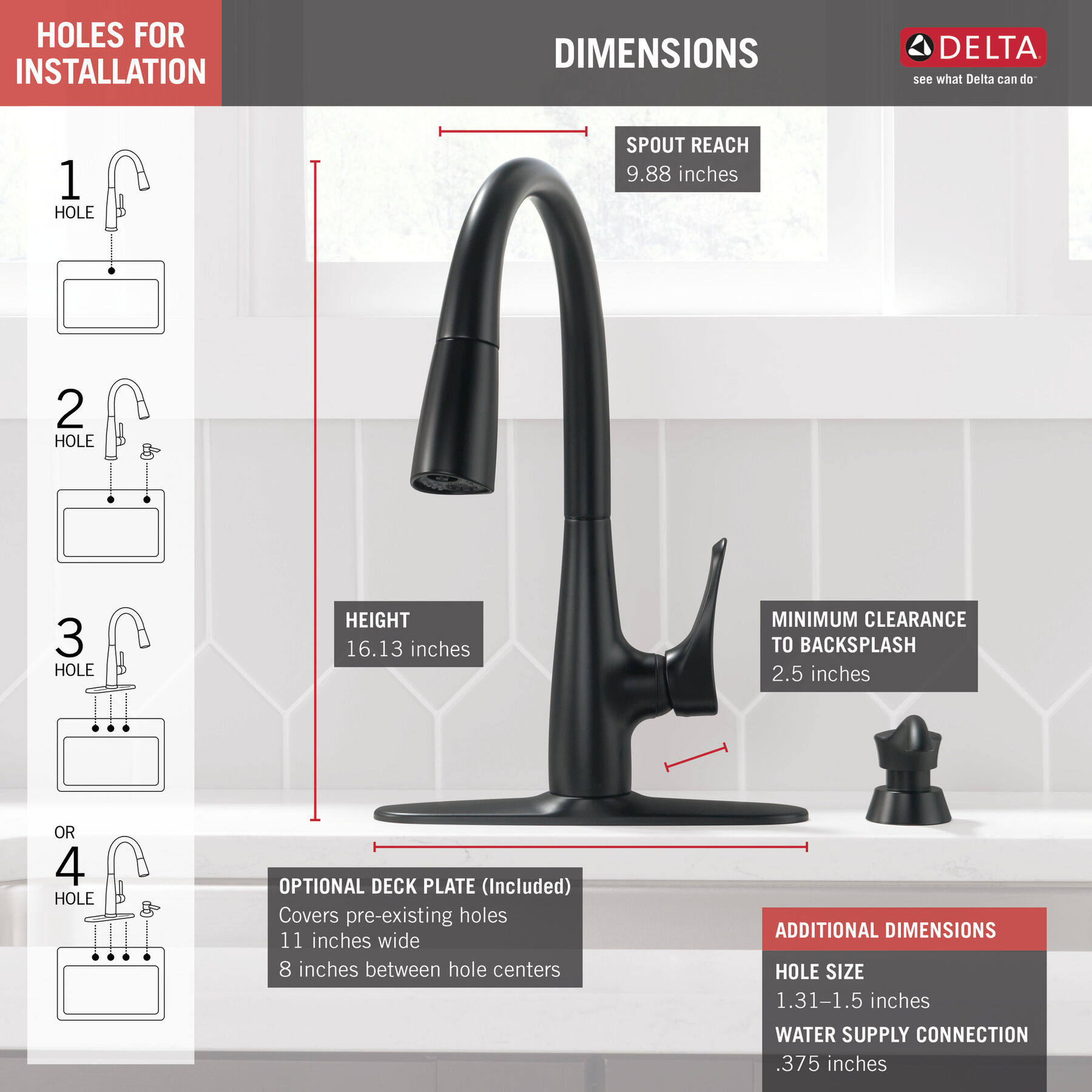 Single Handle Pull-Down Kitchen Faucet with ShieldSpray&reg; Technology