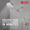 Adjustable Raincan Shower Head with Hand Shower