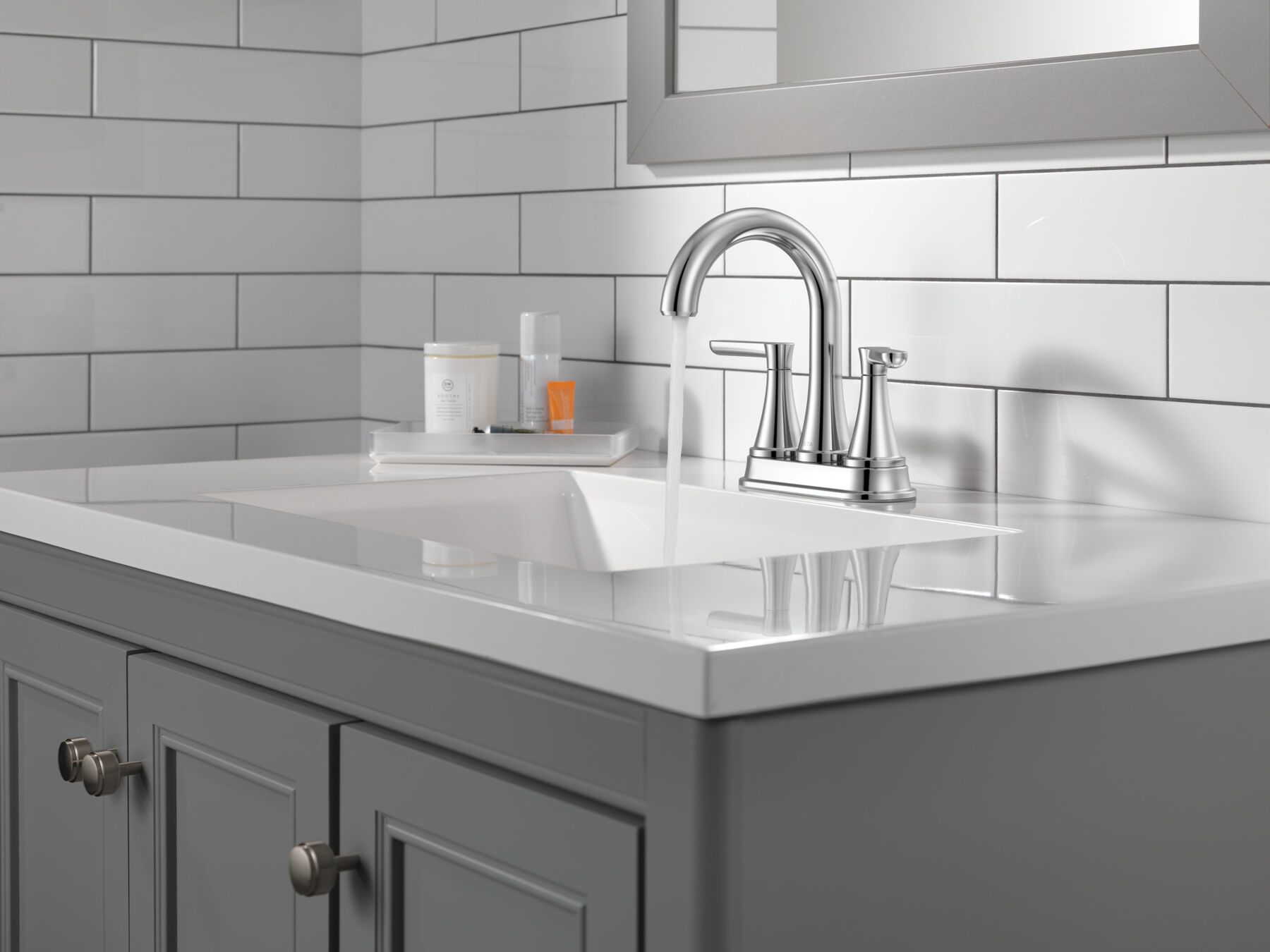 Two Handle Centerset Bathroom Faucet