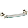 18" Glass Shelf with Removable Bar