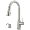 Single Handle Pull-Down Kitchen Faucet with Soap Dispenser and ShieldSpray&reg; Technology