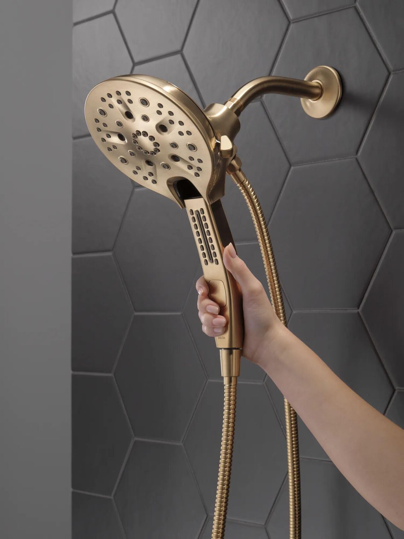 In2ition&reg; H<sub>2</sub>Okinetic&reg; 5-Setting Two-in-One Shower
