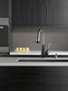 Single Handle Pull-Down Kitchen Faucet with Soap Dispenser