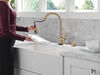 Single Handle Pull-Down Touch<sub>2</sub>O&reg; Technology Kitchen Faucet with Touchless Technology and Soap Dispenser