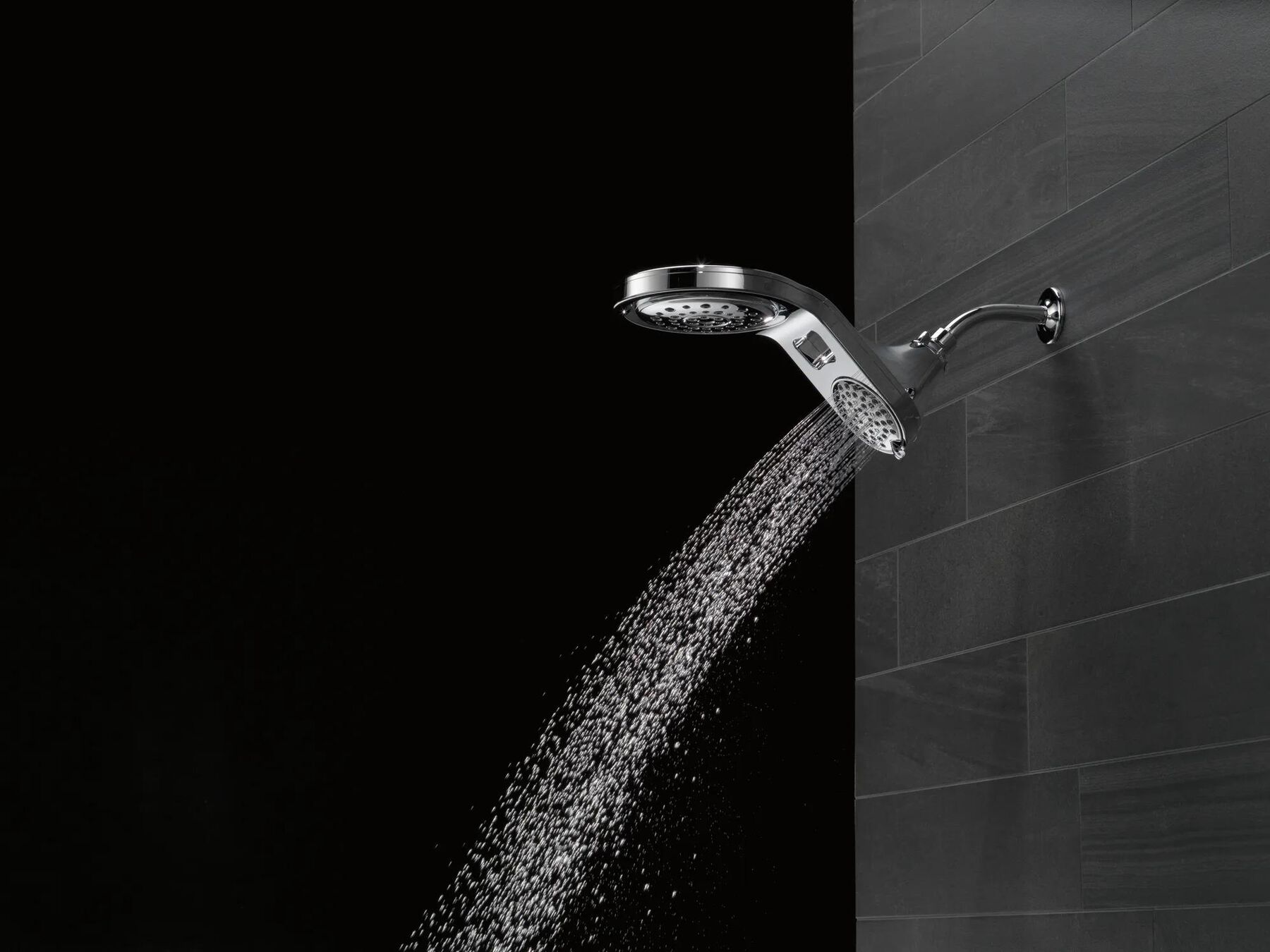 HydroRain&reg; 5-Setting Two-in-One Shower Head