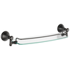 18" Glass Shelf with Removable Bar