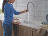 Single Handle Pull-Down Kitchen Faucet With Spring Spout