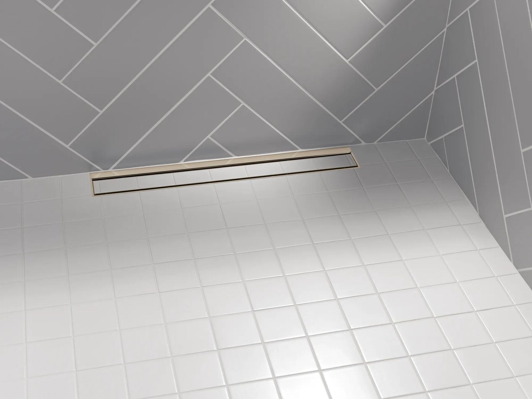 24" Linear Shower Drain Wall Edge