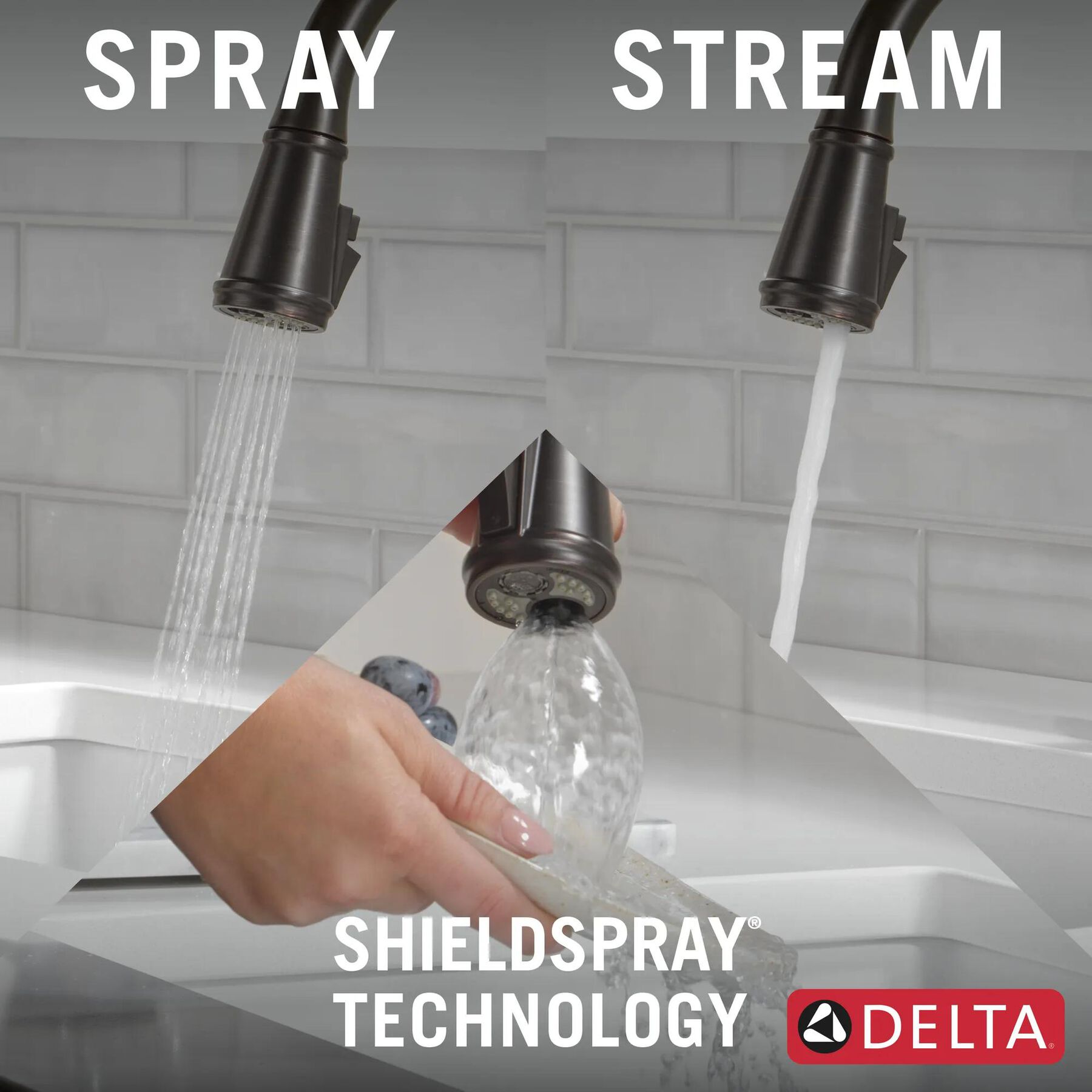 Single Handle Pull-Down Kitchen Faucet with Soap Dispenser and ShieldSpray&reg; Technology (Recertified)