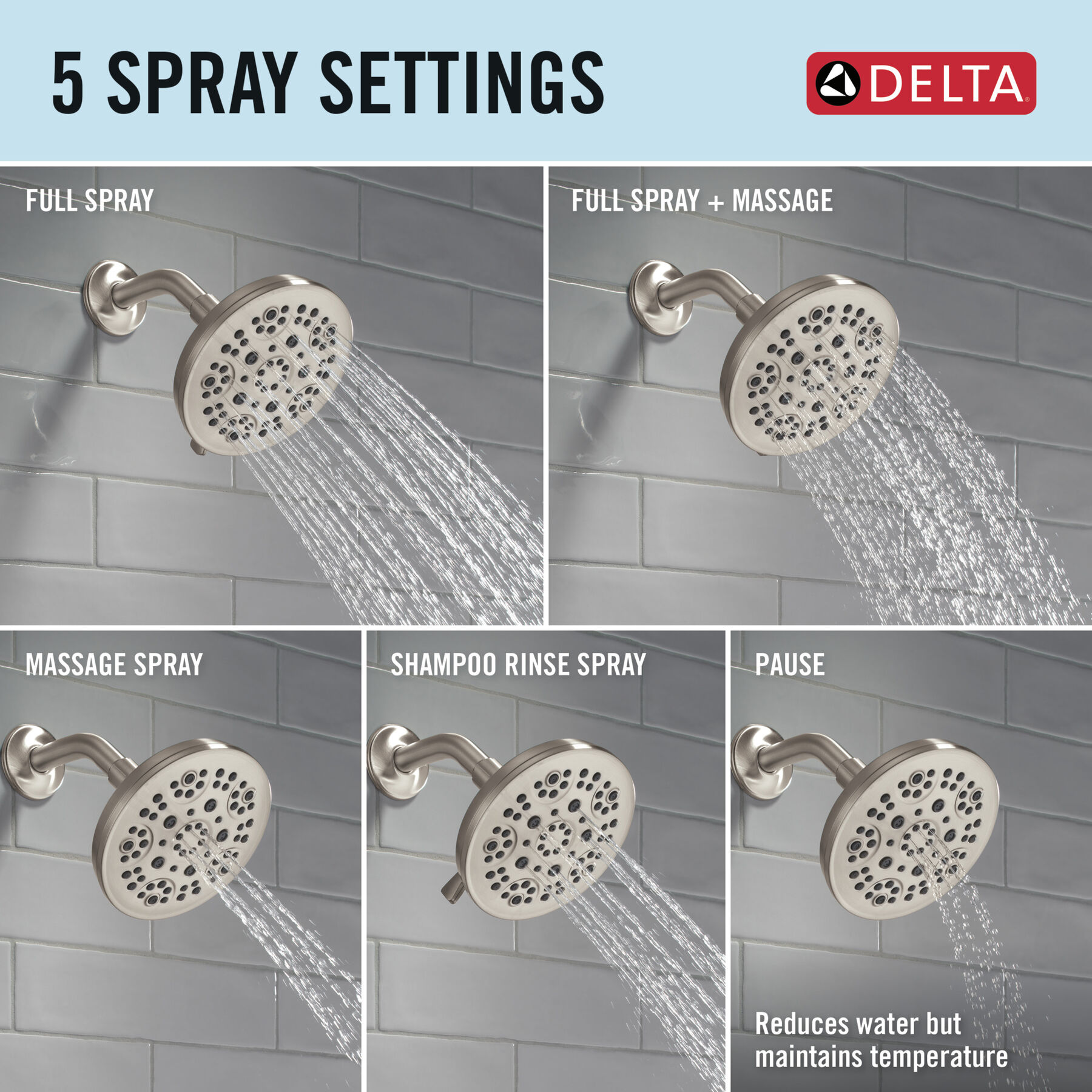 Widespread Lavatory Faucet with 14 Series Shower Trim Bundle