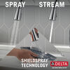 Single Handle Pull-Down Kitchen Faucet with Soap Dispenser and ShieldSpray &reg; Technology (Recertified)