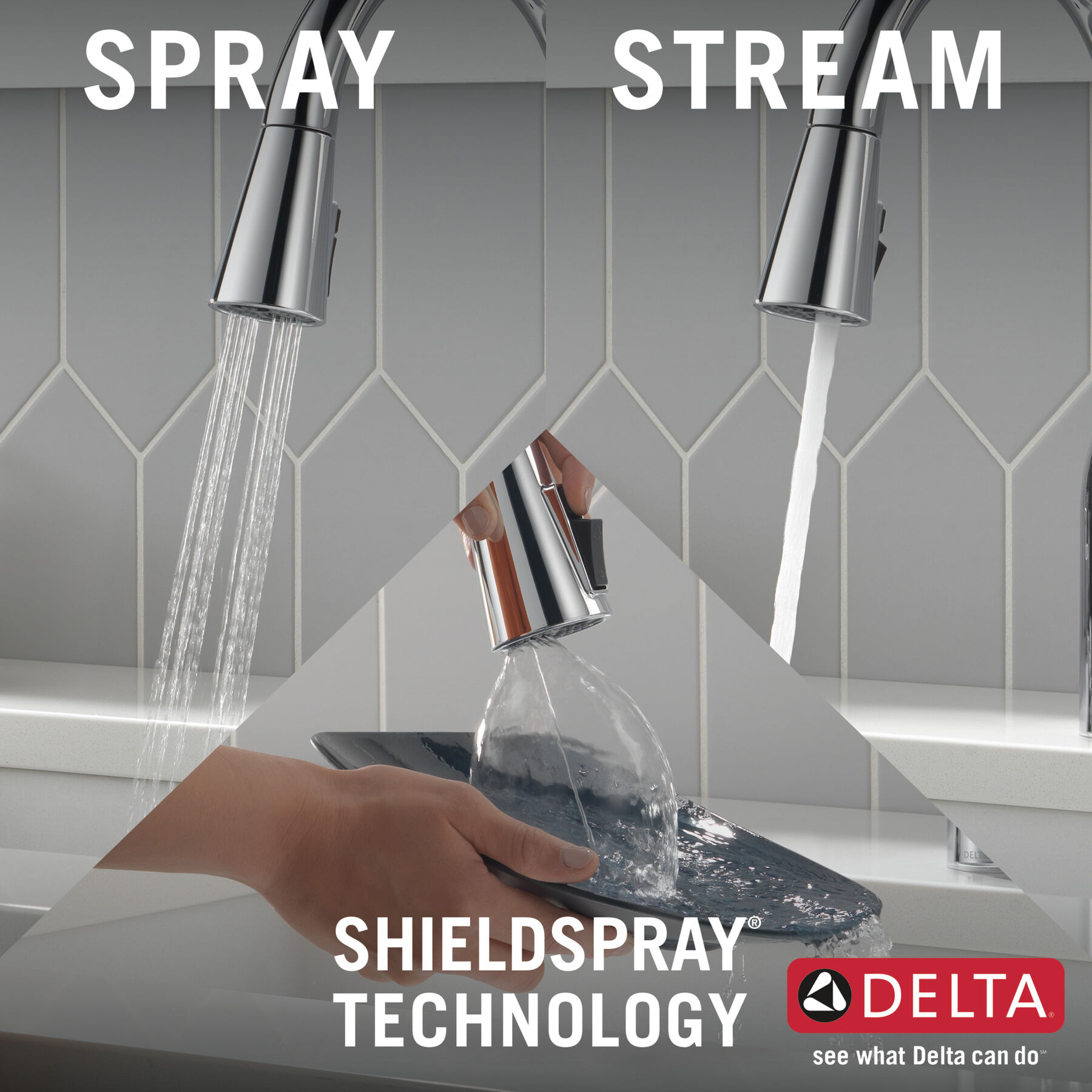 Single Handle Pull-Down Kitchen Faucet with Soap Dispenser and ShieldSpray &reg; Technology (Recertified)