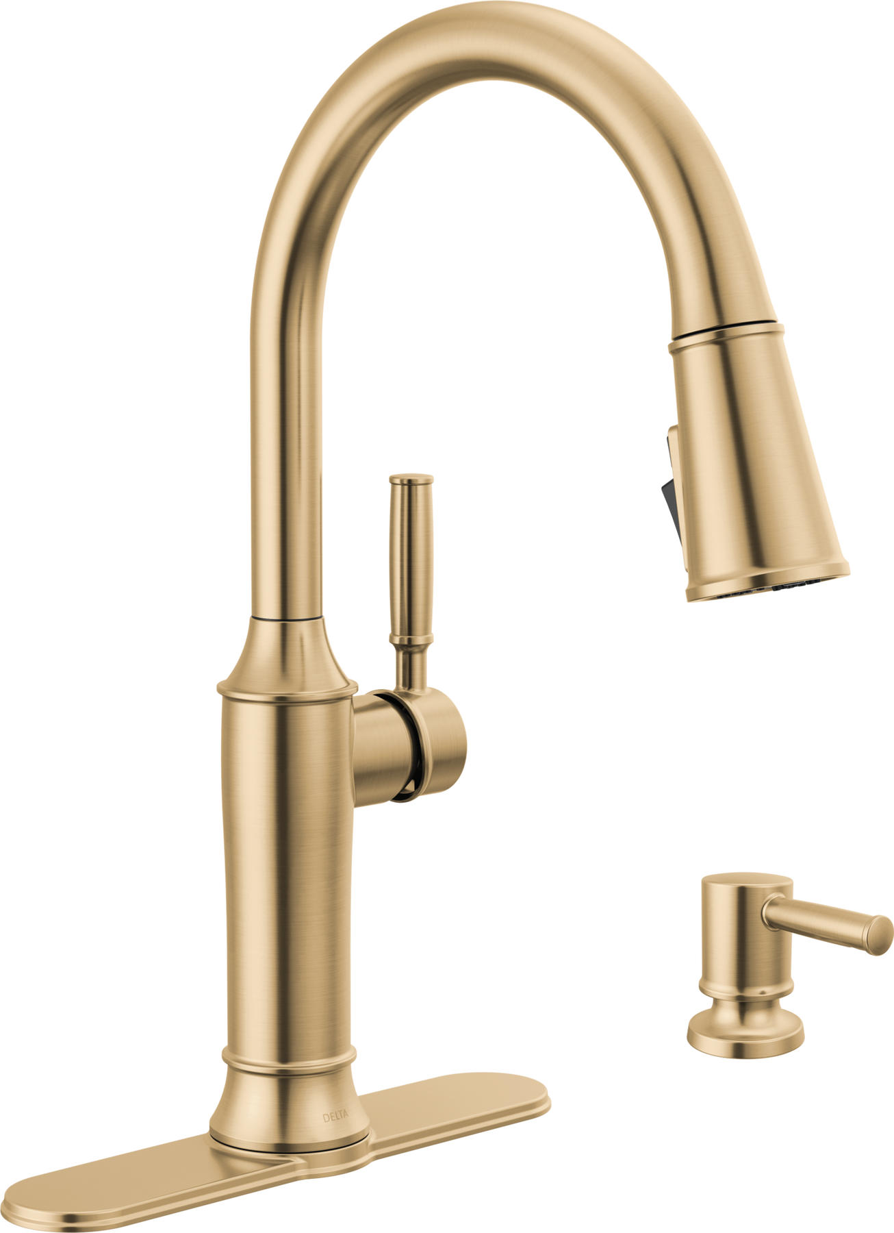 Pull-Down Kitchen Single Handle with Soap Dispenser Bundle