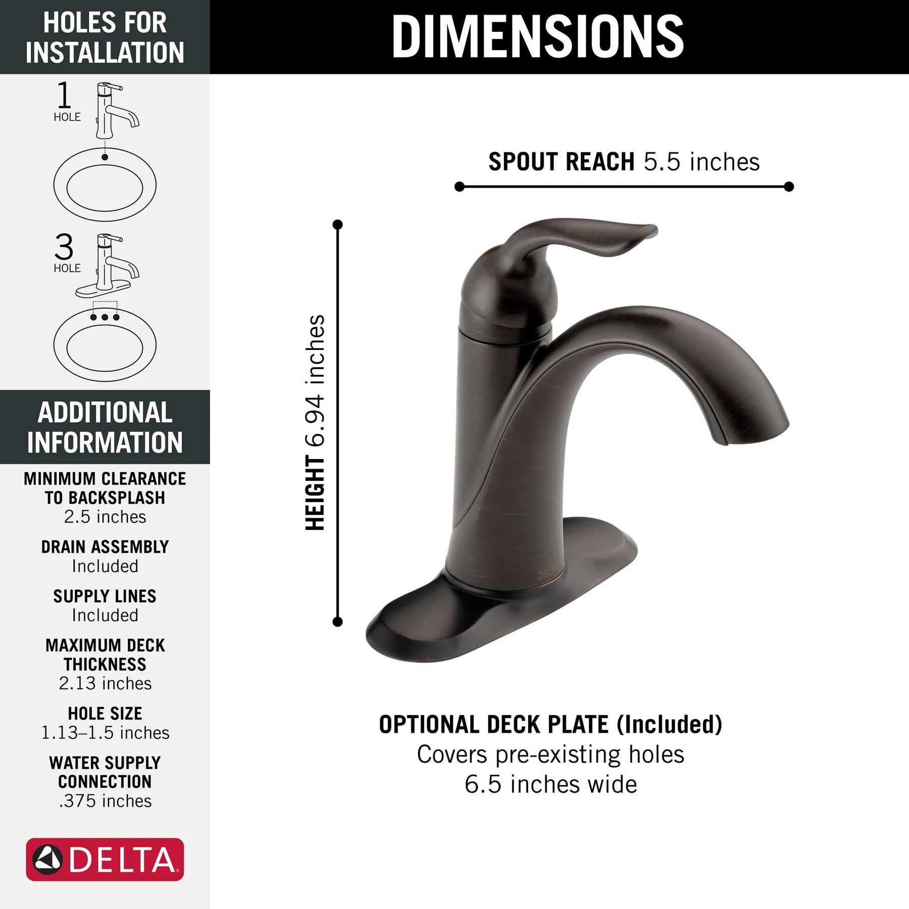 Single Handle Bathroom Faucet