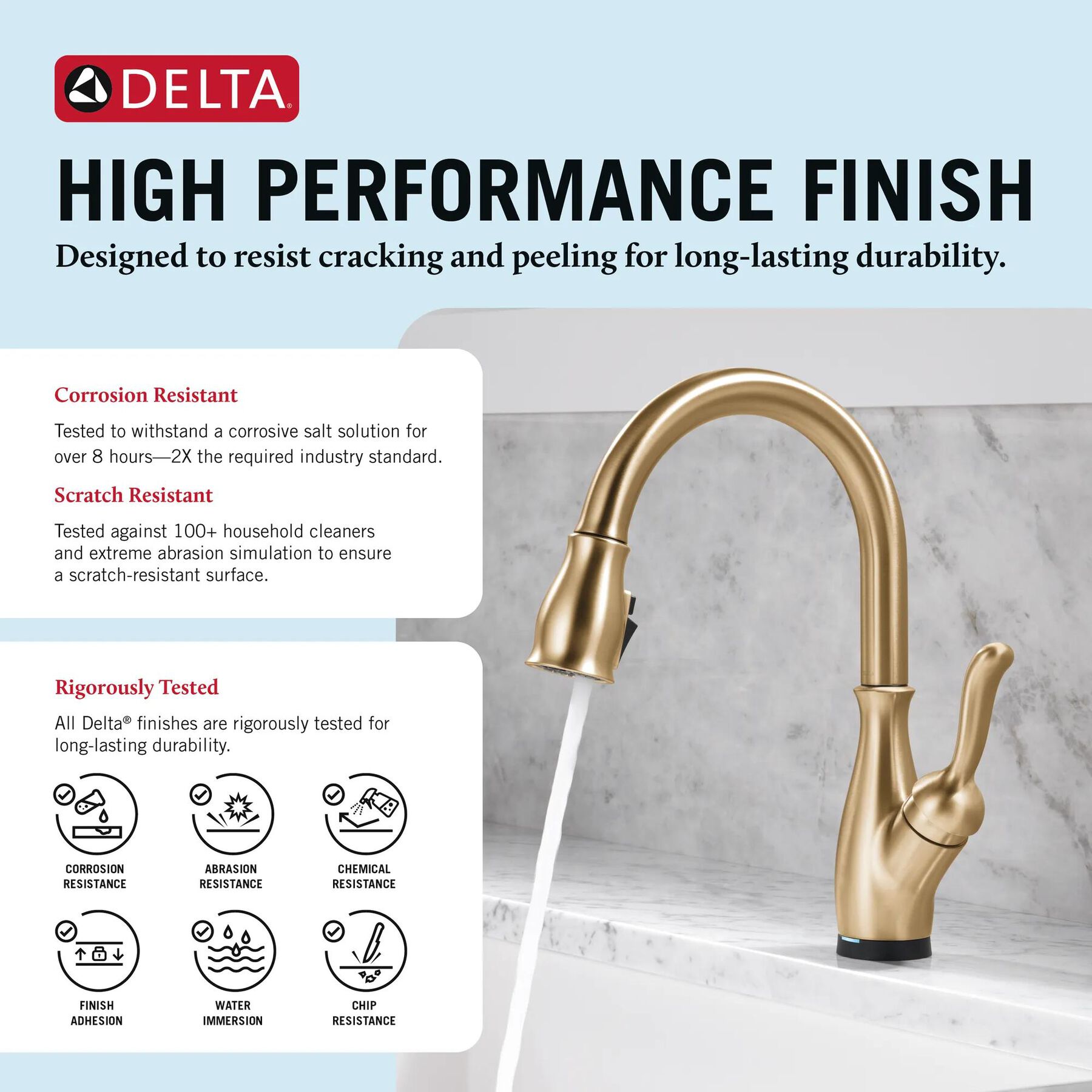 Touch<sub>2</sub>O&reg; Technology Kitchen Faucet with Touchless Technology