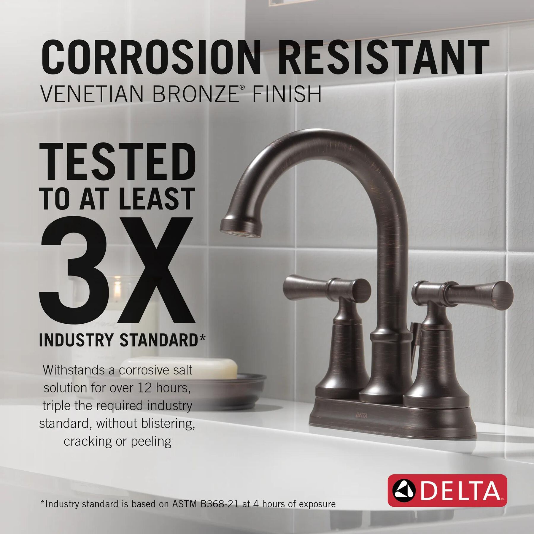 Two Handle Centerset Bathroom Faucet
