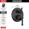 14 Series Integrated Diverter Trim 6-Setting