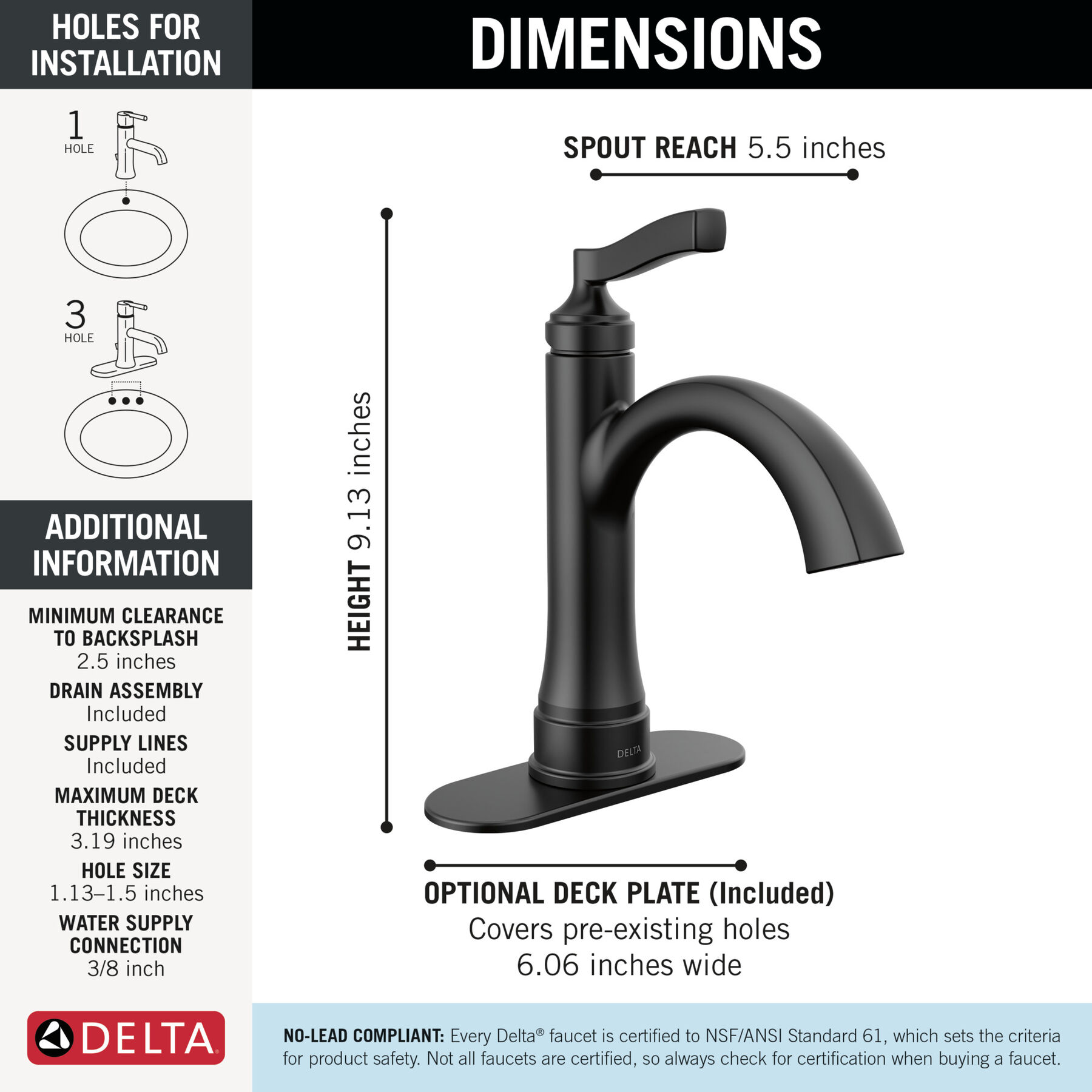 Single Handle Lavatory Faucet with 14 Series Shower Trim and Rough Bundle