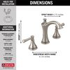 Two Handle Widespread Bathroom Faucet